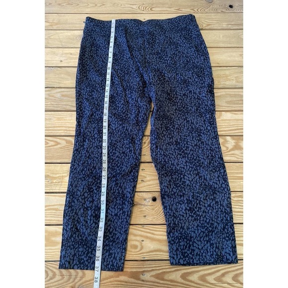 NEW Susan Graver Ultra Stretch Jacquard Ankle Pants Petite 20P Women’s Black - Picture 5 of 9